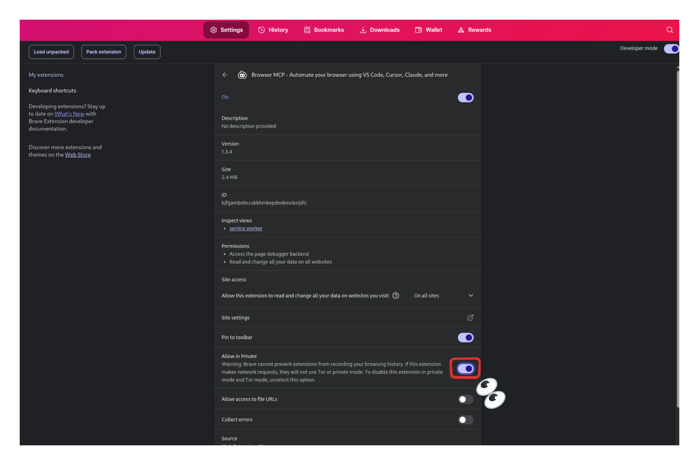 Browser MCP Extension