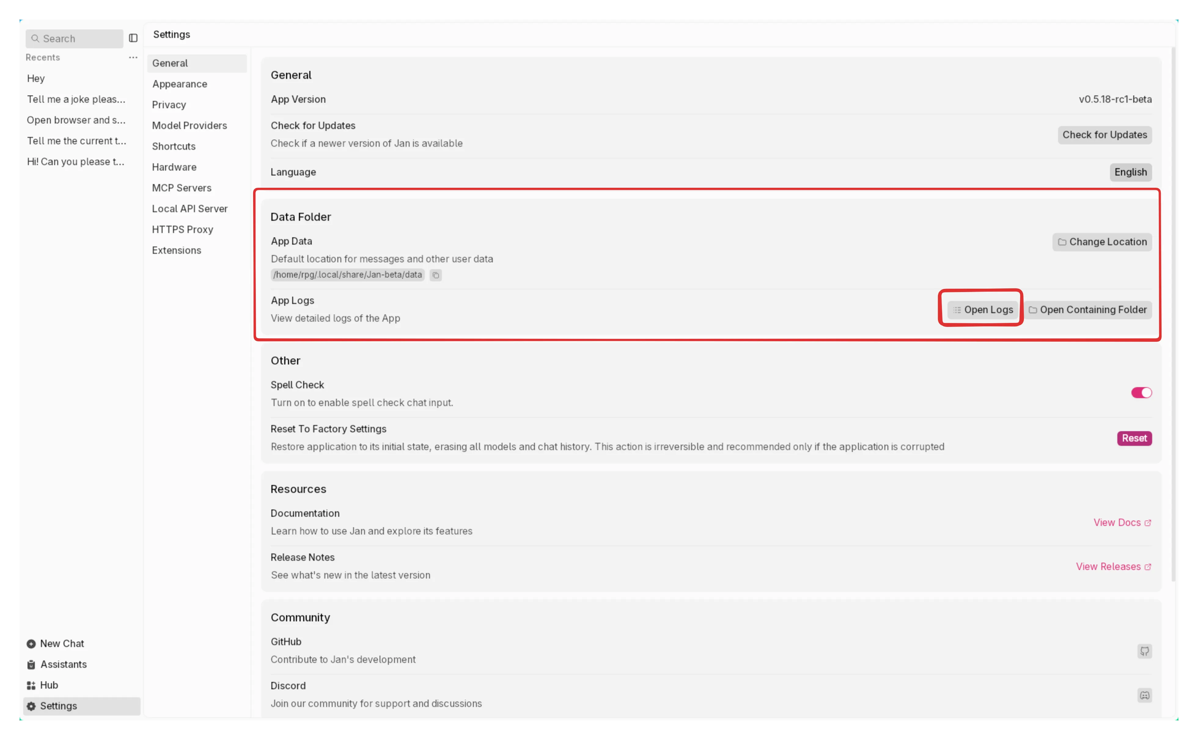 View Logs